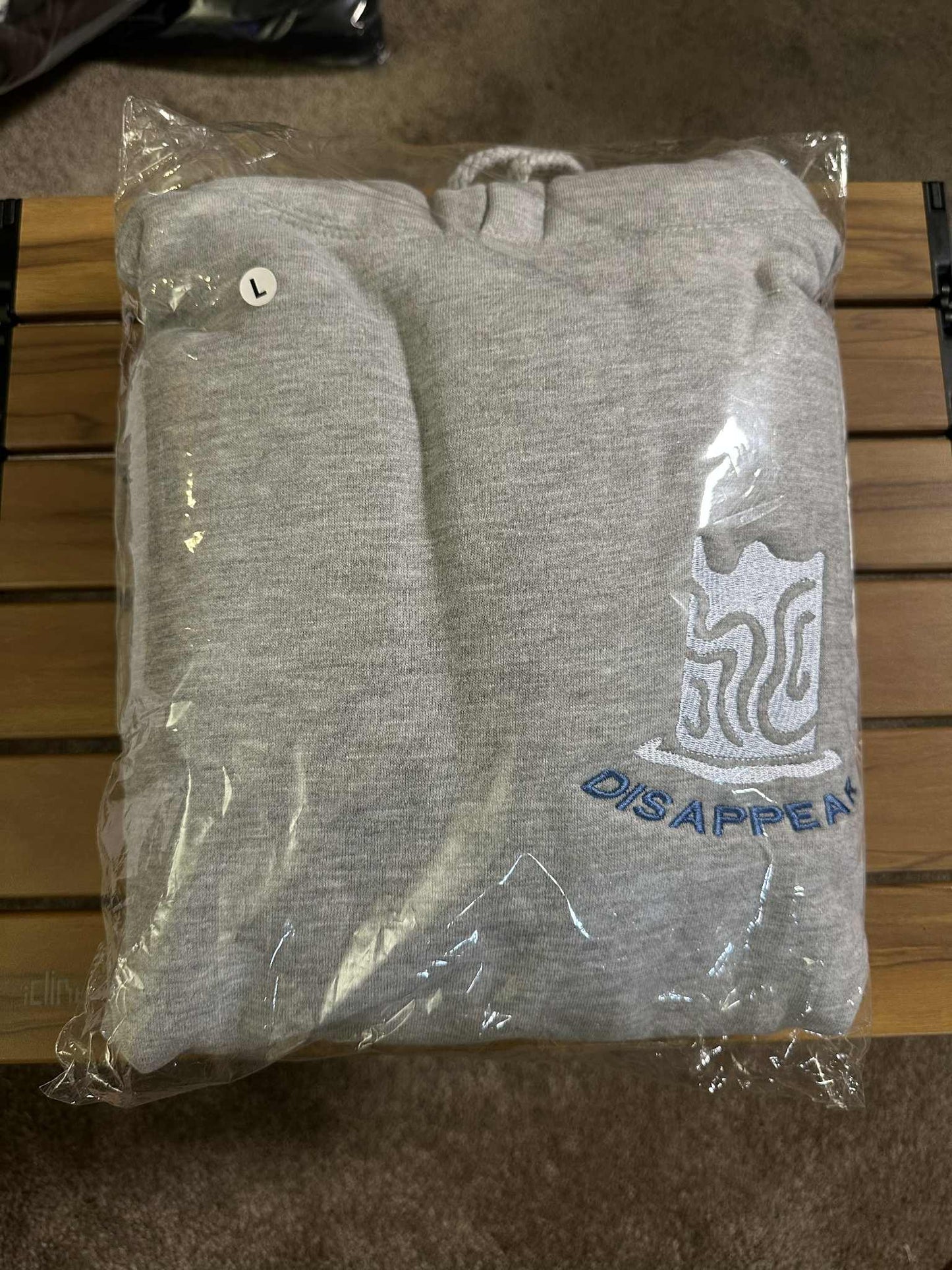 L) Invisible Woman Heavyweight Hoodie Heather Gray