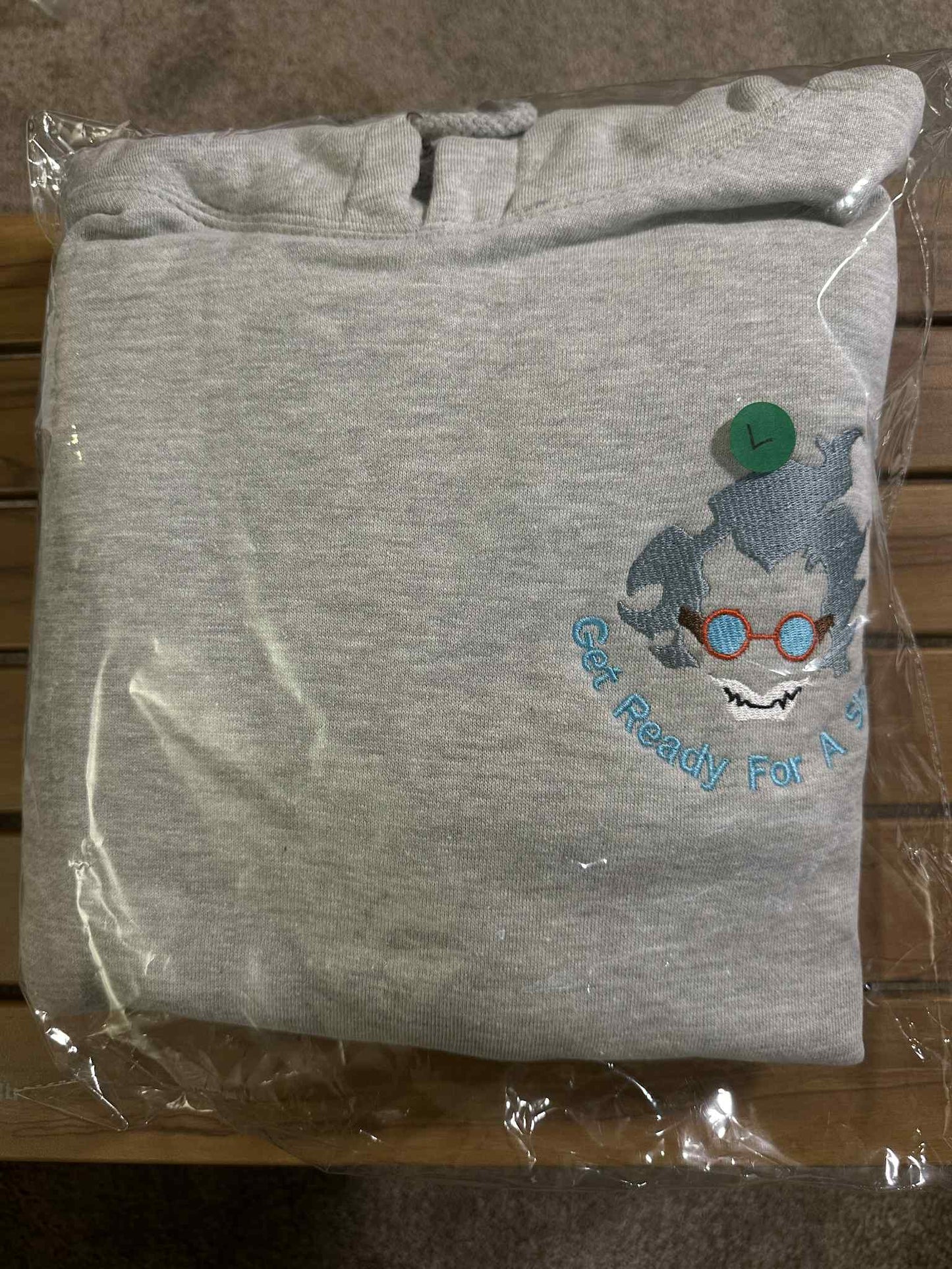 L) Overwatch Junkrat Halloween Heavyweight Hoodie Heather Gray