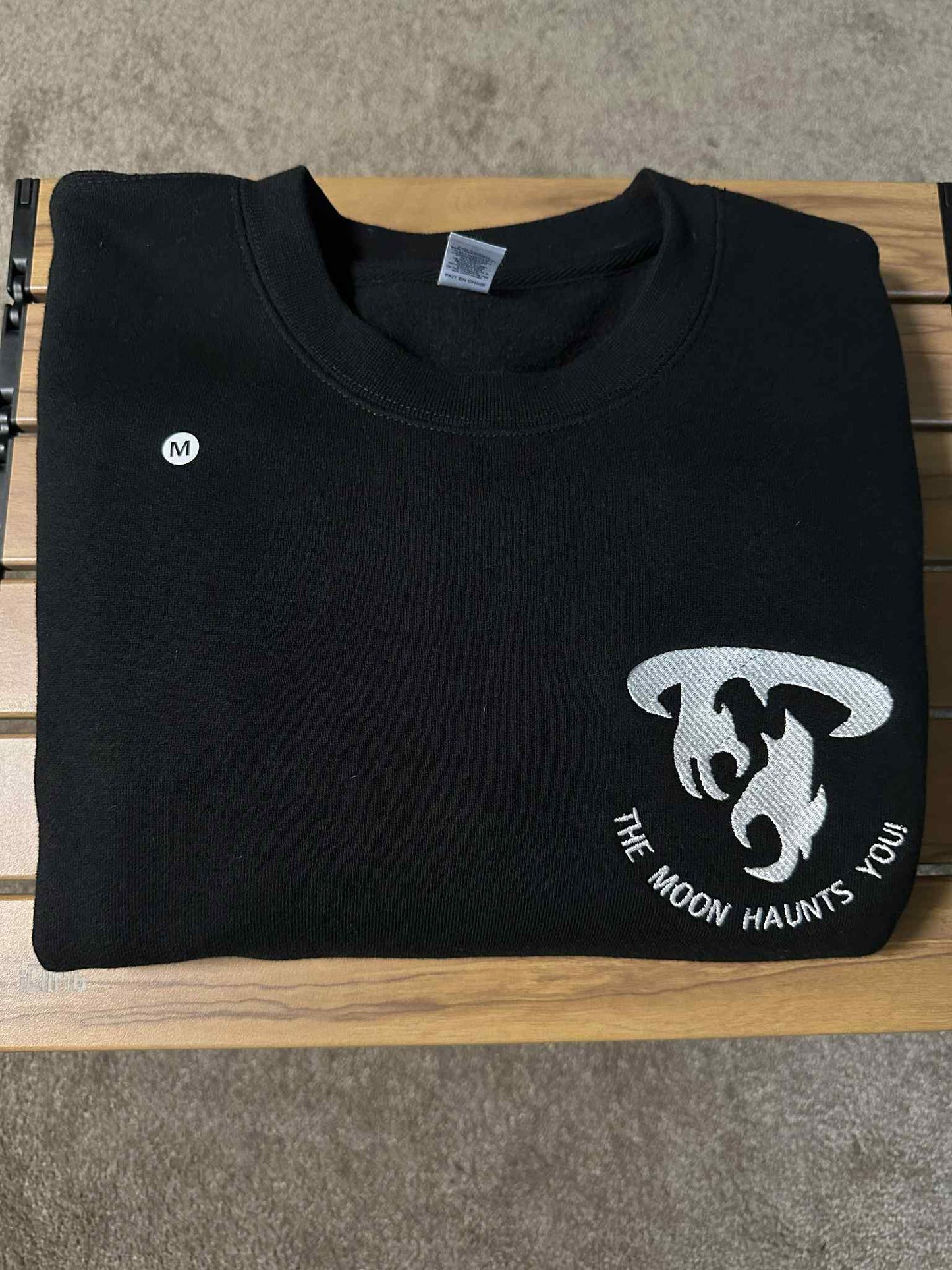 M) Moonknight Heavyweight Crewneck Black