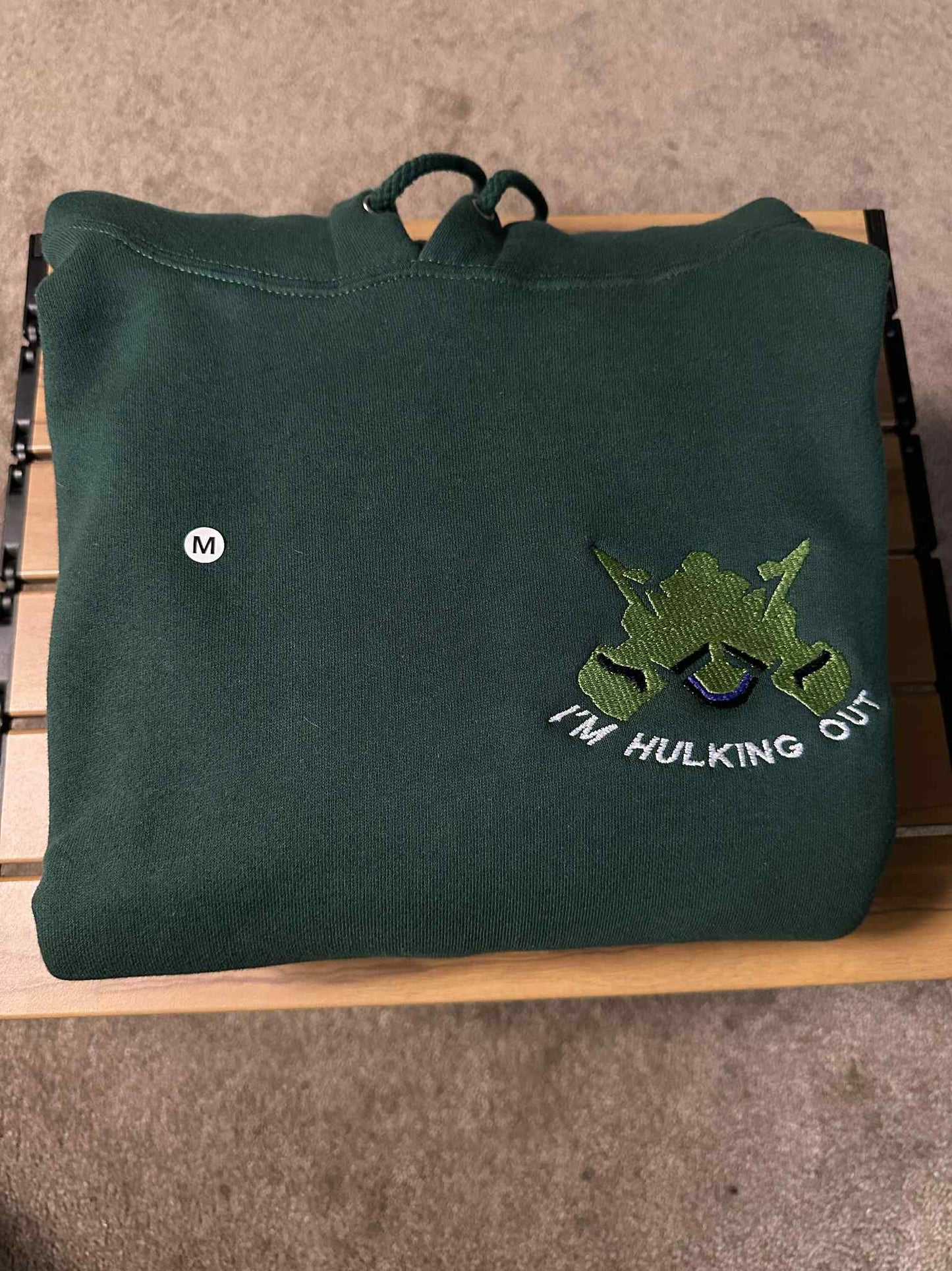 M) Hulk Heavyweight Hoodie Alphine Green