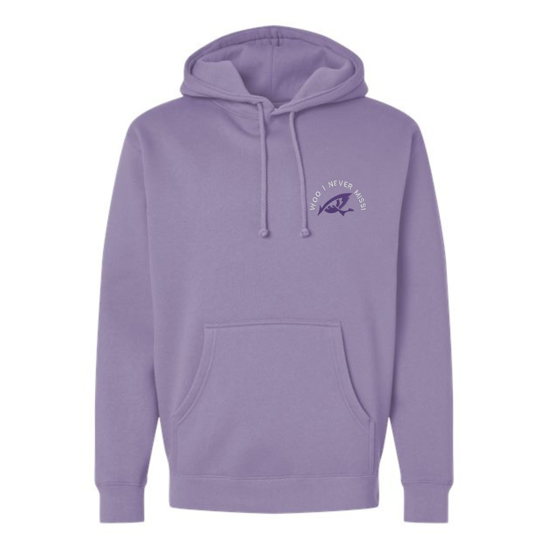 "Woo I never miss!" Heavyweight Hoodie