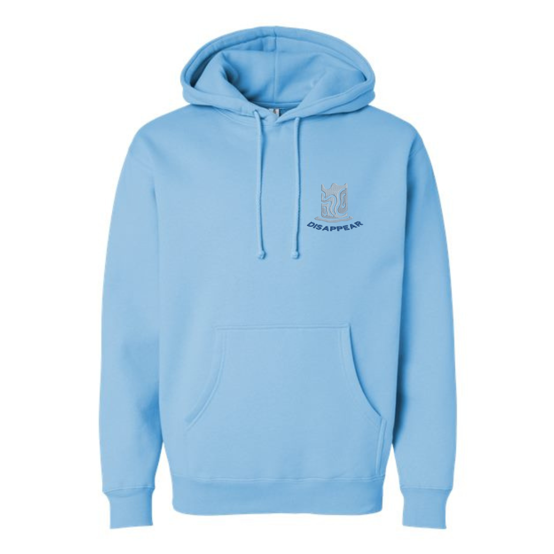 "DISAPPEAR" Heavyweight Hoodie (Baby Blue)