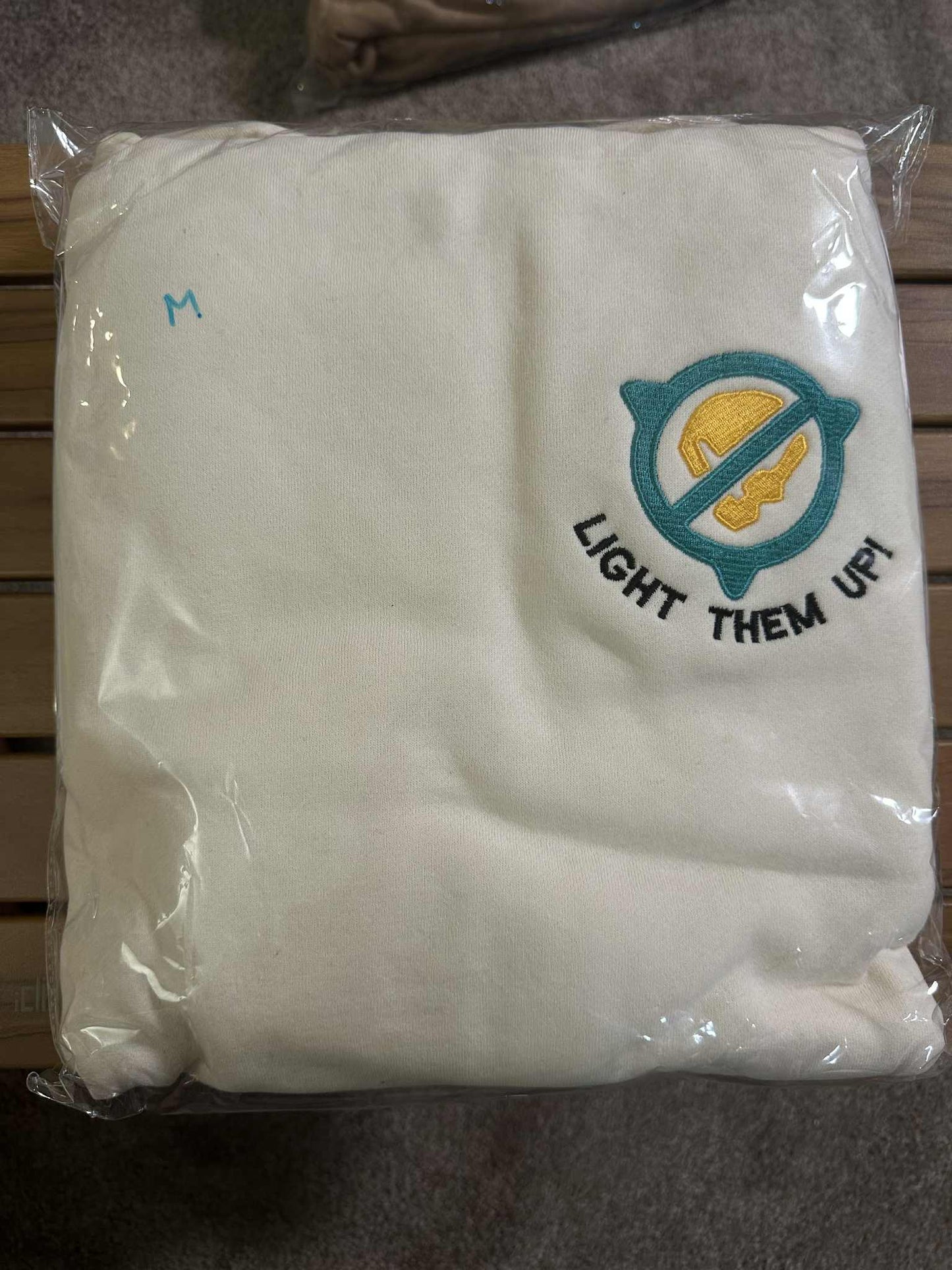 M) Overwatch Baptiste Heavyweight Hoodie Off White