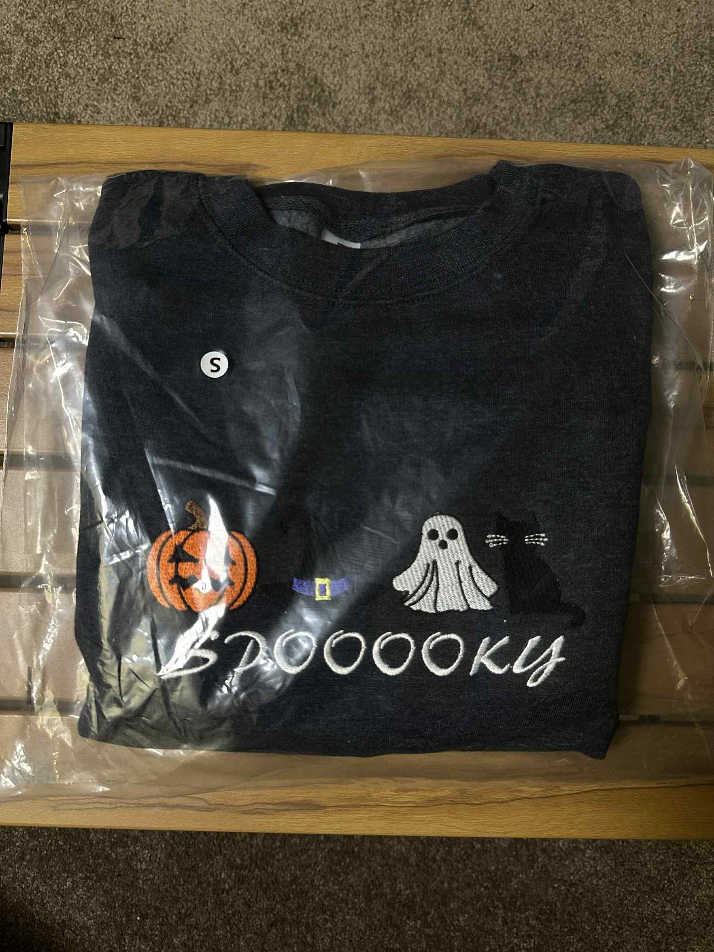 S) Spooky Halloween Crewneck Dark Navy