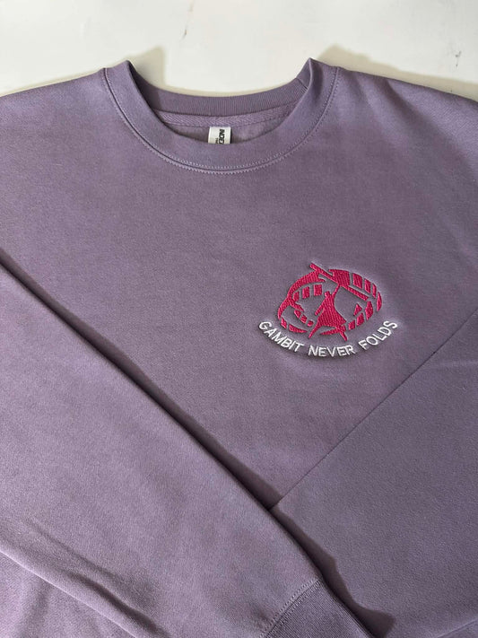 "Gambit Never Folds" Tier 2  Heavyweight Crewneck