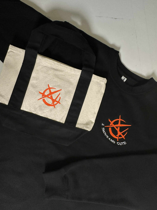 "A thousand Cuts" Crewneck + Mini Tote Bundle