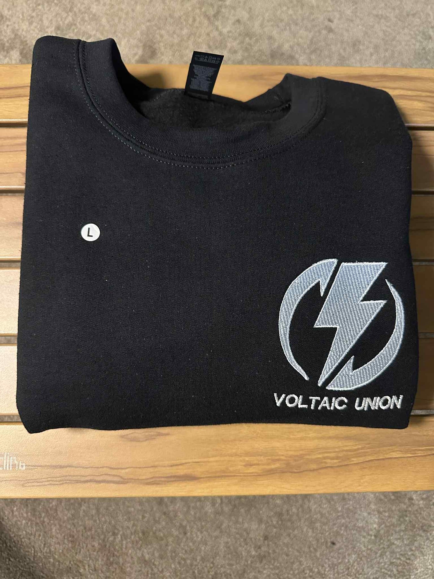 L) Voltaic Union Creewneck Black