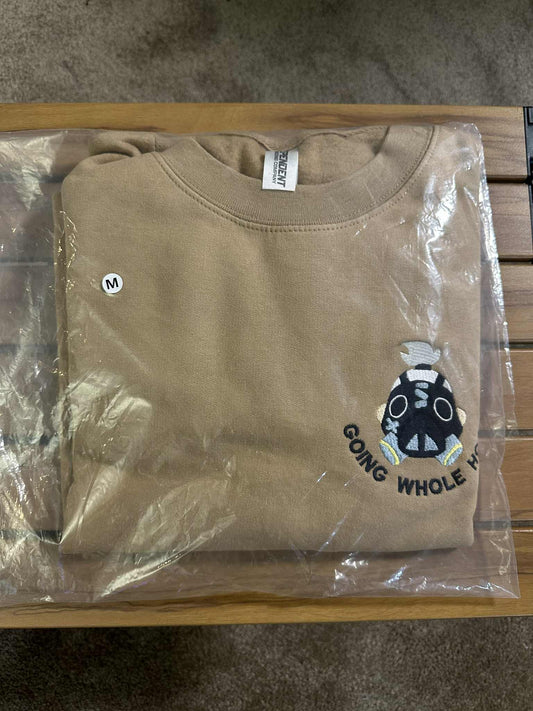 M) Overwatch Roadhog Midweight Crewneck Sandstone