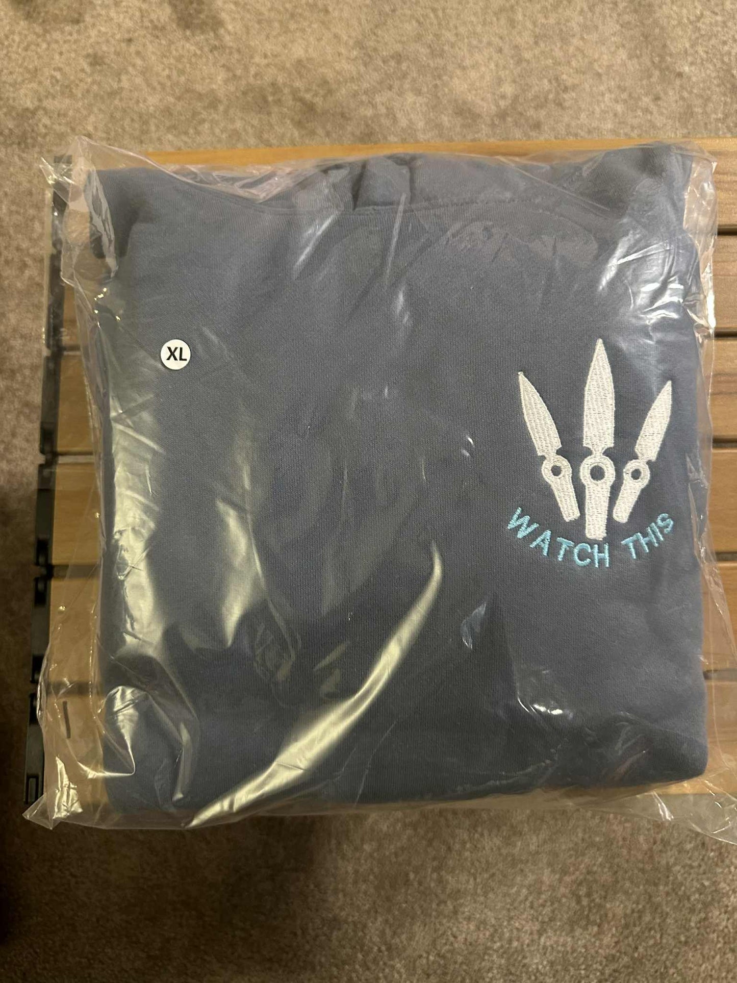 XL) Valorant Jett Heavyweight Hoodie Storm Blue