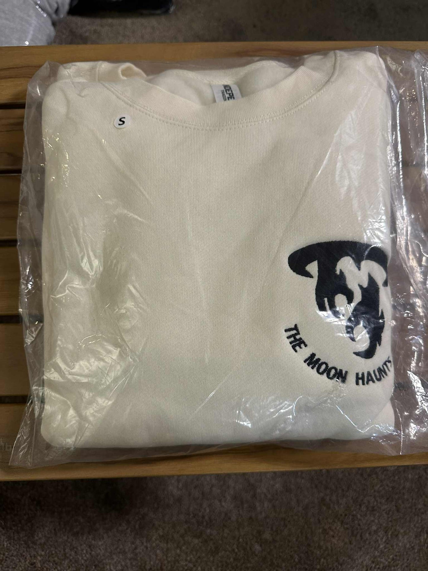 S) Moonknight Heavyweight Crewneck Off White