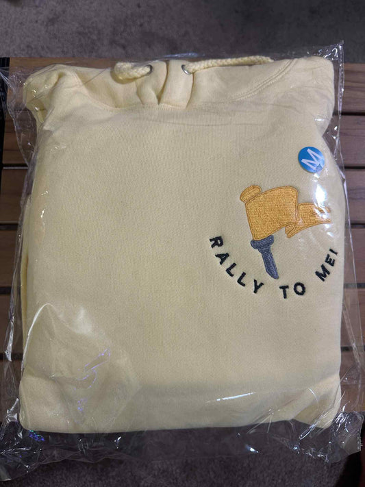 M) Overwatch Brigitte Heavyweight Hoodie Light Yellow