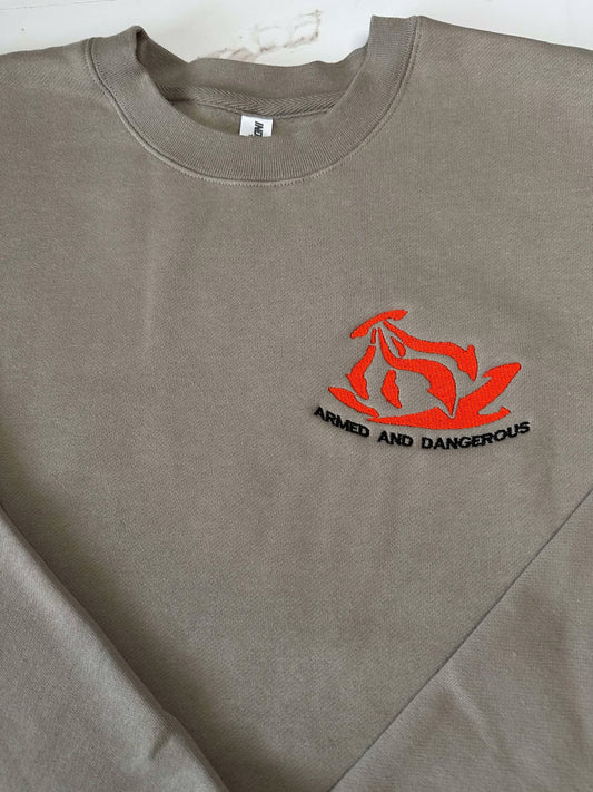 "Armed And Dangerous" Tier 2 Heavyweight Crewneck