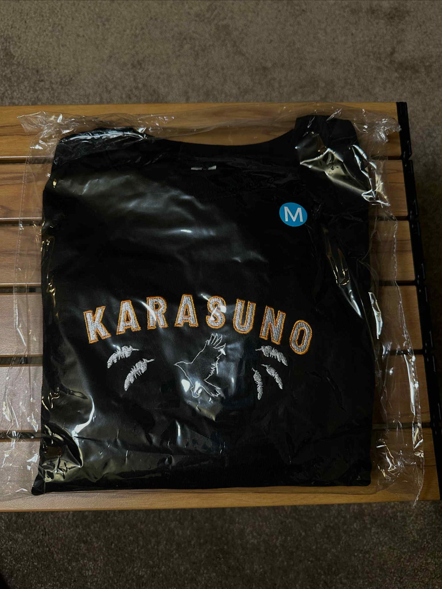 M) Karasuno crewneck (haikyuu) Black