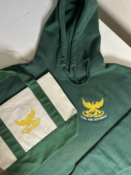 "You Are Nothing!" Hoodie/Mini Tote Bundle