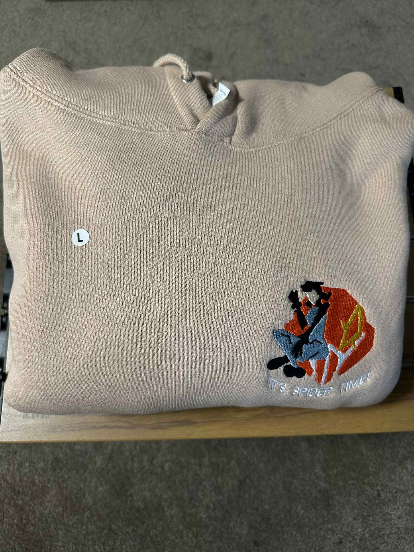 L) Peni Parker Heavyweight Hoodie Dusty Pink