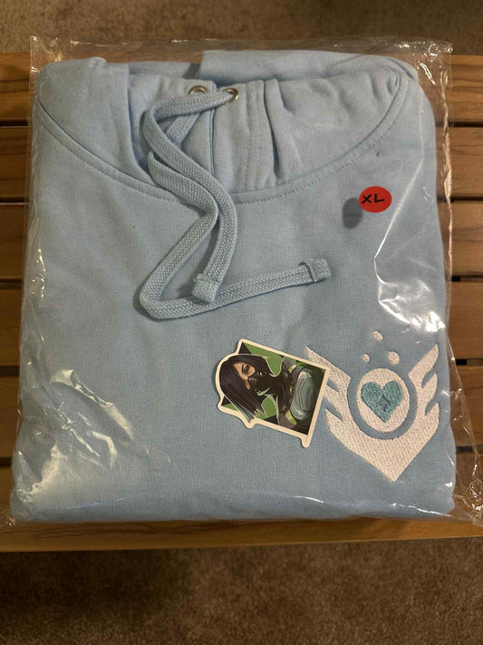 XL) Valorant Sage Midweight Hoodie Baby Blue