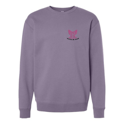 "Watch Me Soar!" Heavyweight Crewneck (Plum)