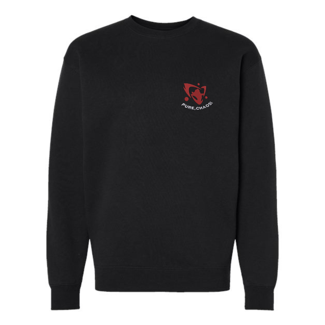 "Pure Chaos" Tier 2 Heavyweight Crewneck (Black)