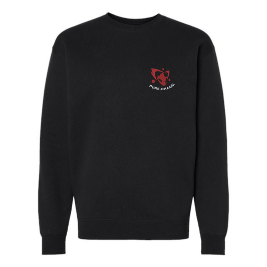 "Pure Chaos" Tier 2 Heavyweight Crewneck (Black)