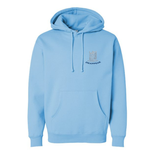 "DISAPPEAR" Heavyweight Hoodie (Baby Blue)