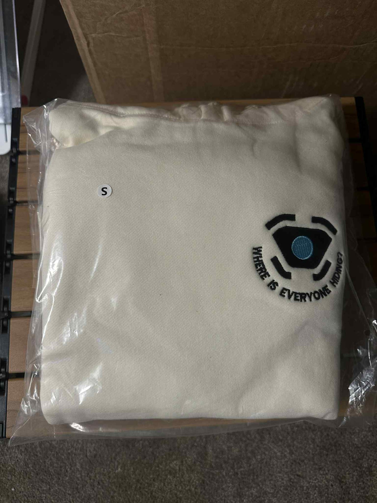 S) Valorant Cypher Heavyweight Hoodie Off White