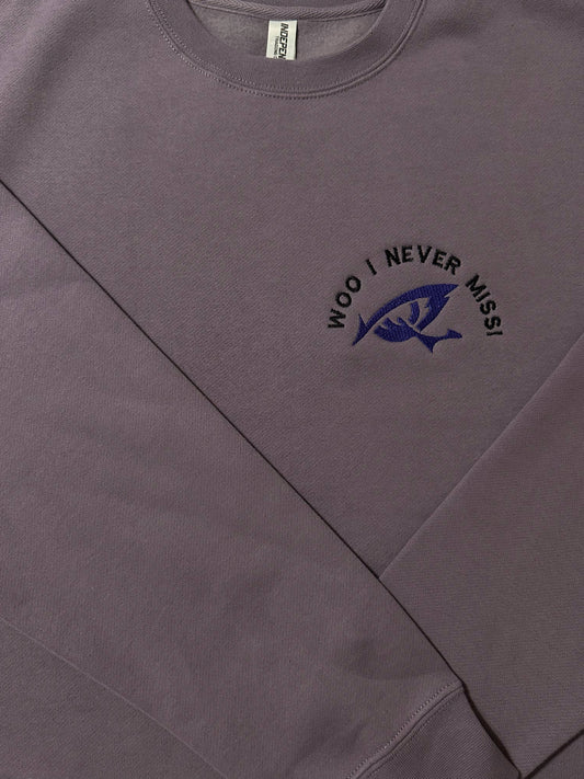 "Woo I never Miss!" Tier 2 Heavyweight Crewneck