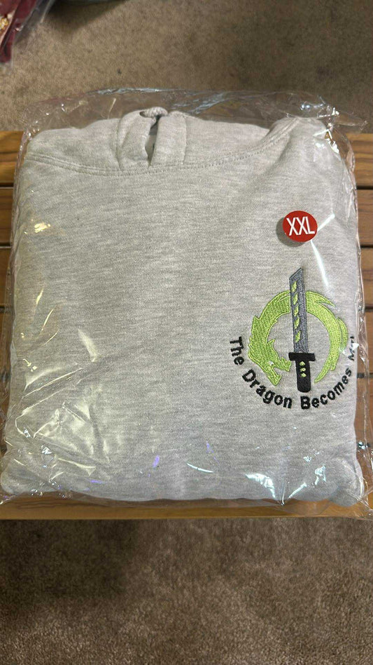 2XL) Overwatch Genji Heavyweight Hoodie Heather Gray