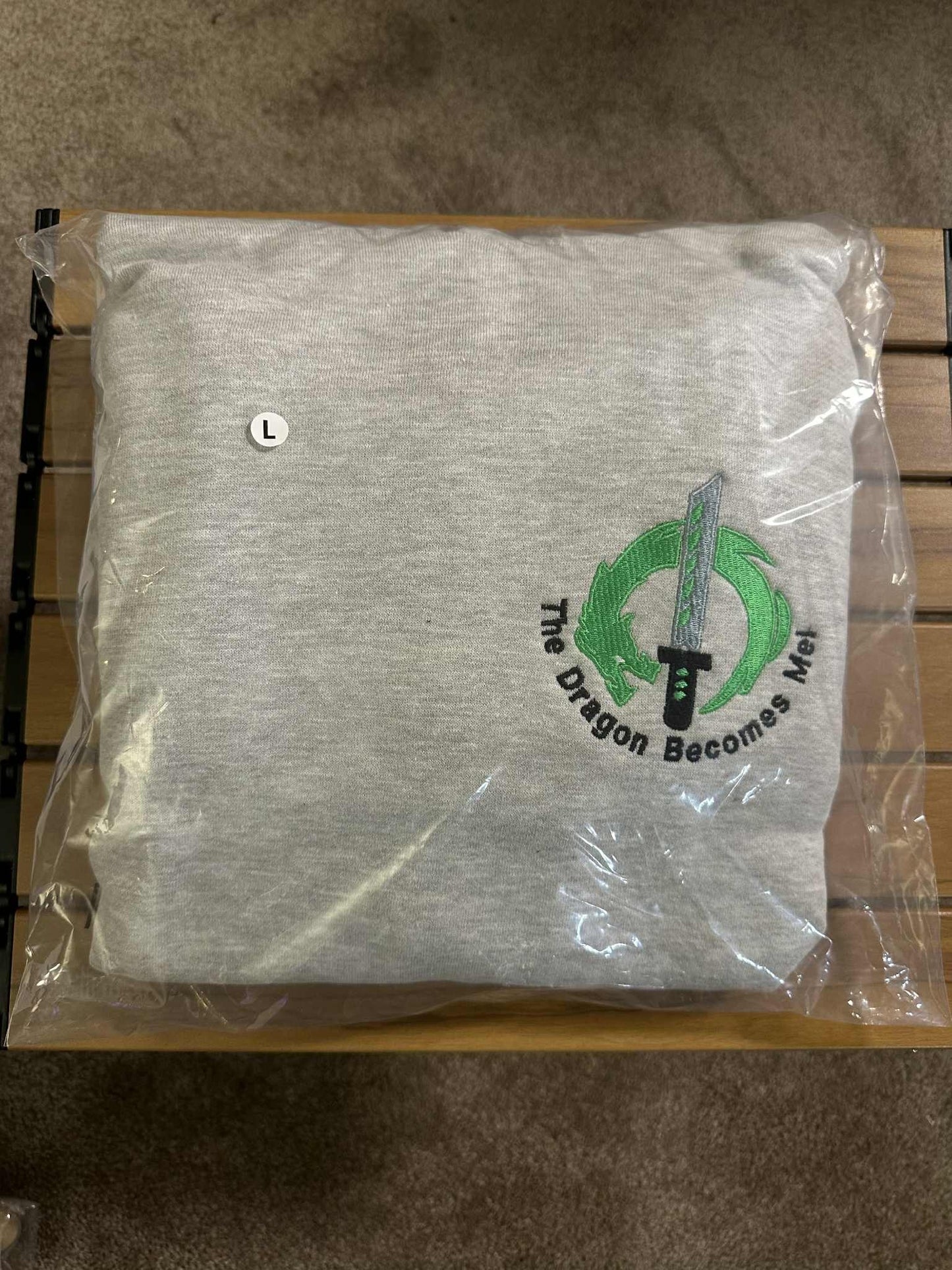 L) Overwatch Genji Heavyweight Hoodie Heather Gray