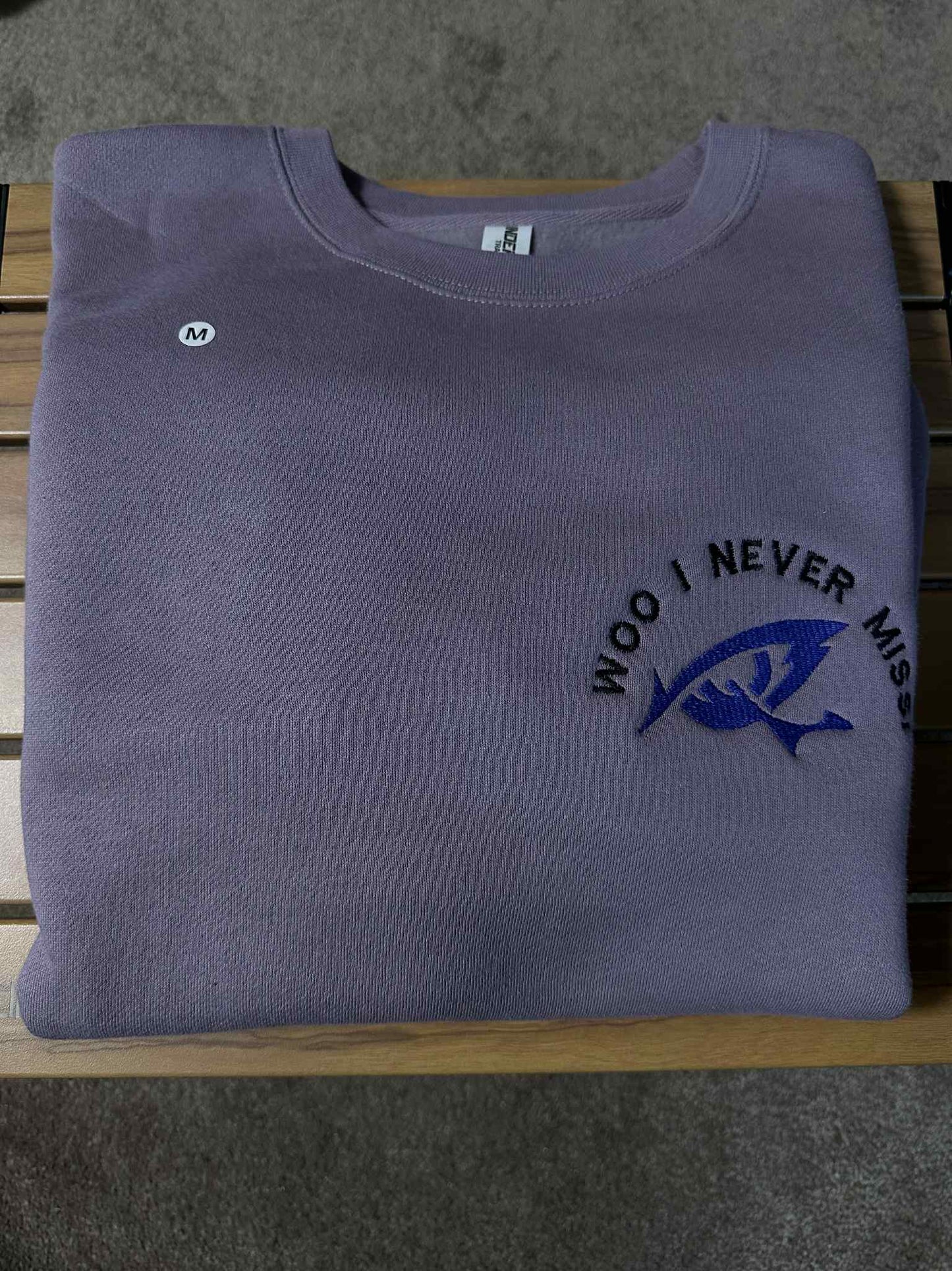 M) Hawkeye Heavyweight Crewneck Plum