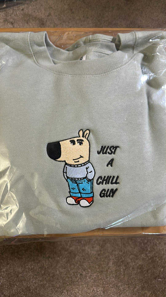 L) Chill Guy Heavyweight Crewneck Dusty Sage